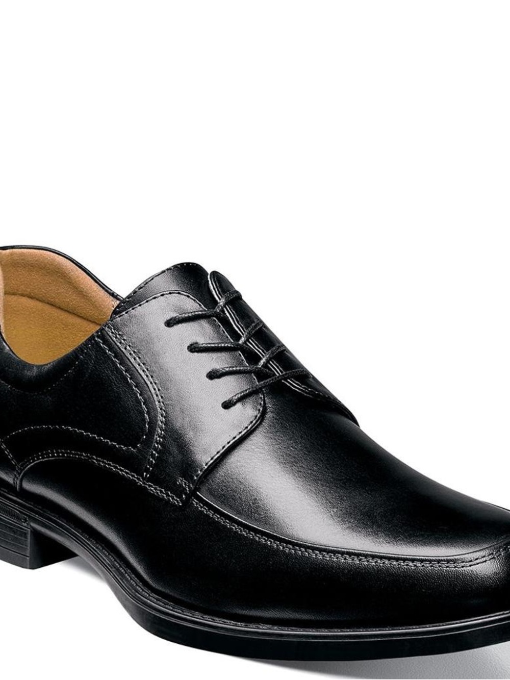 Florsheim Black Leather Lace-Up Derby